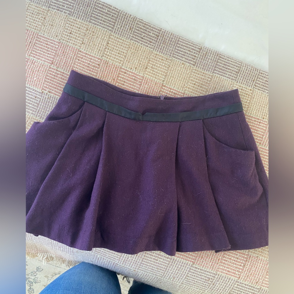 Japanese Wool Mini Skirt